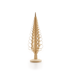15.75" Hand Carved Wooden Tree