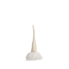 9" Gnome with Wood Base and White Cap